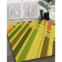 Patterned Yellow Rug, pat443yw