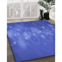 Patterned Blue Rug, pat444blu