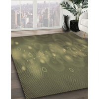 Patterned Army Green Rug, pat444brn