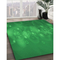 Patterned Green Rug, pat444grn