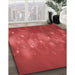 Machine Washable Transitional Red Rug in a Family Room, wshpat444rd