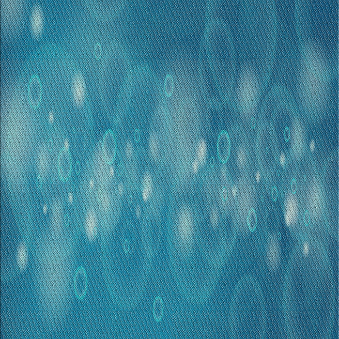 Patterned Deep Sky Blue Novelty Rug, pat444