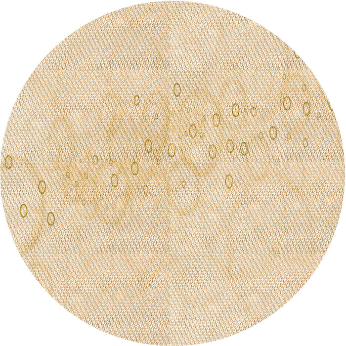 Square Patterned Yellow Orange Rug, pat445org