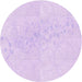 Square Machine Washable Transitional Bright Lilac Purple Rug in a Living Room, wshpat445pur