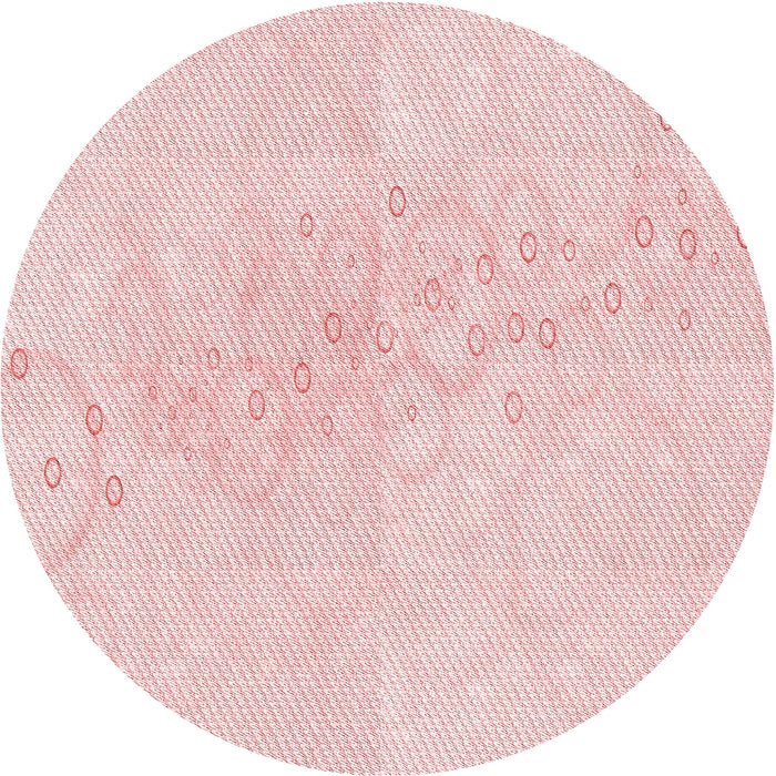 Square Patterned Light Coral Pink Rug, pat445rd