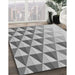 Machine Washable Transitional Platinum Gray Rug in a Family Room, wshpat446gry