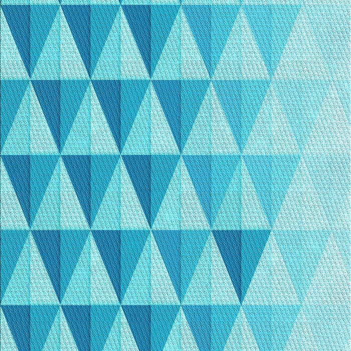 Patterned Deep Sky Blue Rug, pat446lblu