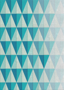 Machine Washable Transitional Deep-Sea Green Rug, wshpat446