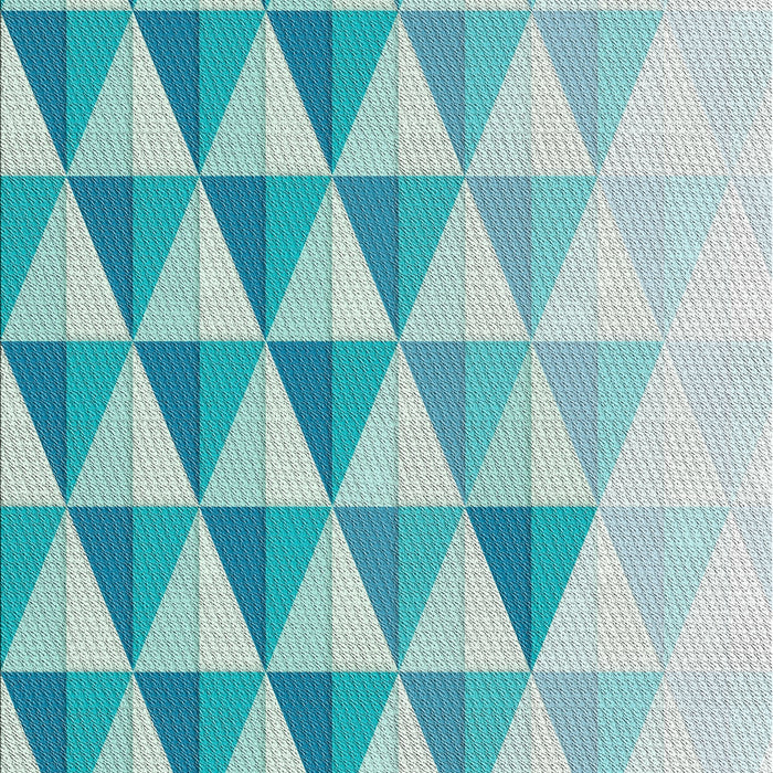 Machine Washable Transitional Deep-Sea Green Rug, wshpat446