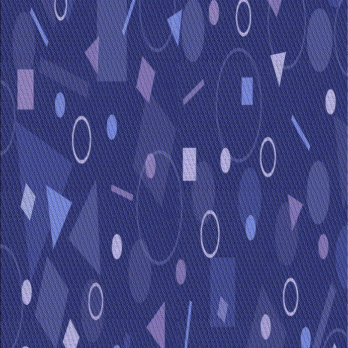 Patterned Denim Dark Blue Rug, pat447blu