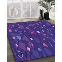 Patterned Bright Purple Rug, pat447pur