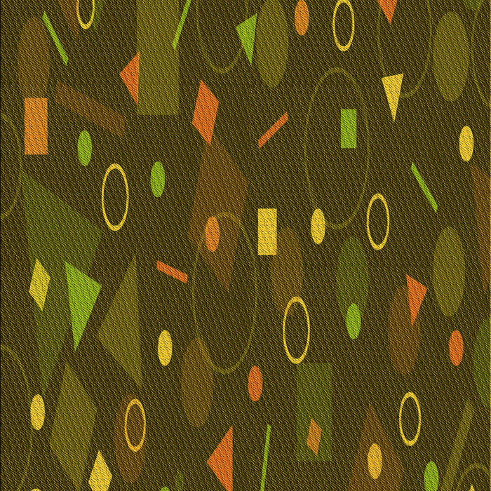 Machine Washable Transitional Dark Yellow Green Rug, wshpat447yw