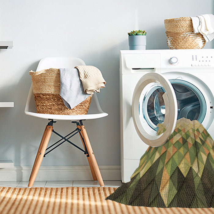 Machine Washable Transitional Chrome Gold Yellow Rug in a Washing Machine, wshpat448brn