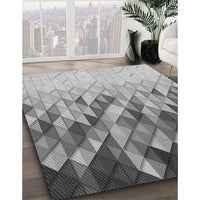 Patterned Ash Gray Rug, pat448gry