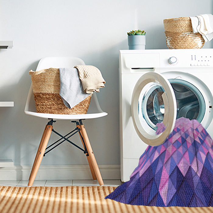 Machine Washable Transitional Purple Plum Purple Rug in a Washing Machine, wshpat448pur