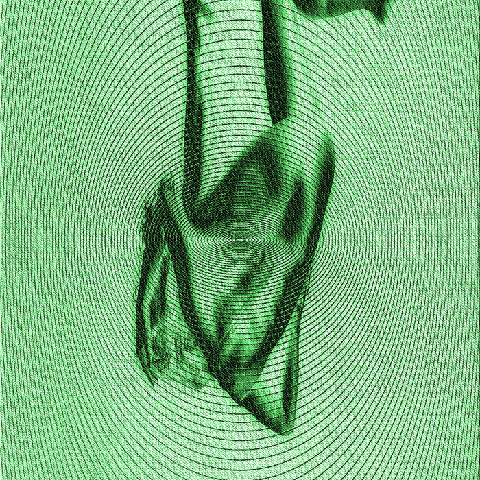 Patterned Green Rug, pat449grn