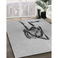 Patterned Gainsboro Gray Rug, pat449gry