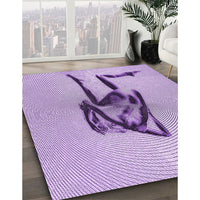 Patterned Blossom Pink Rug, pat449pur