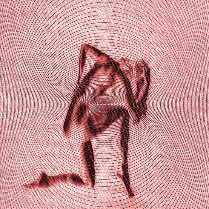 Round Machine Washable Transitional Deep Rose Pink Rug, wshpat449rd