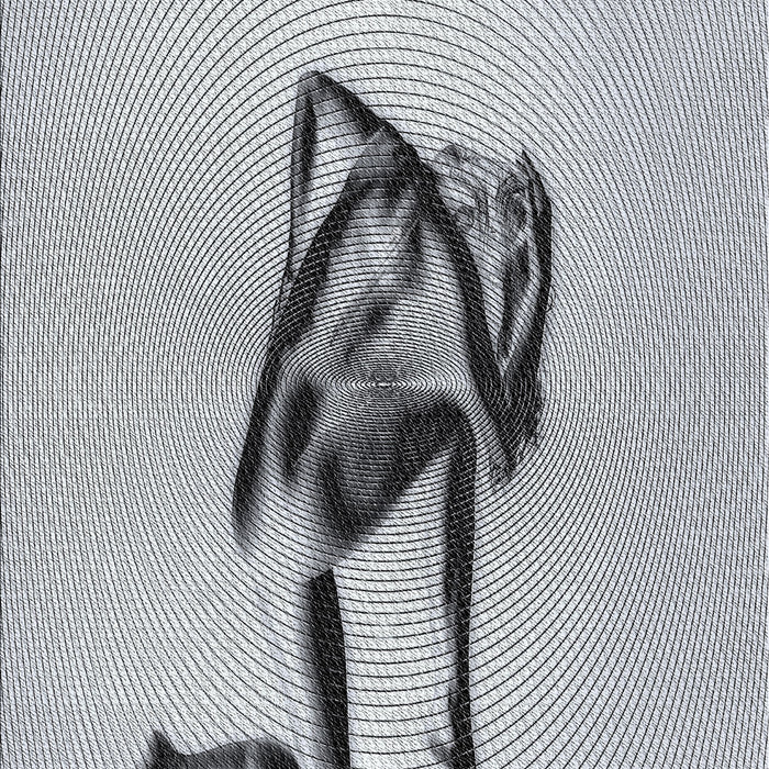 Patterned Gray Novelty Rug, pat449