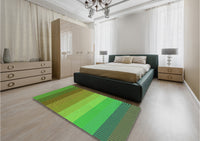 Patterned Green Rug, pat45grn