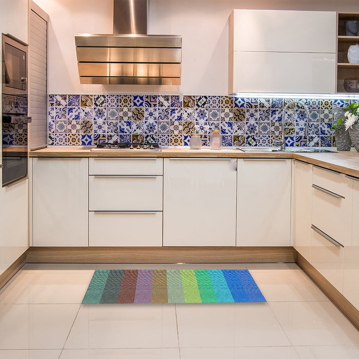 Machine Washable Transitional Mint Green Rug in a Washing Machine, wshpat45lblu