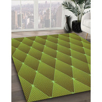 Patterned Pistachio Green Rug, pat450grn