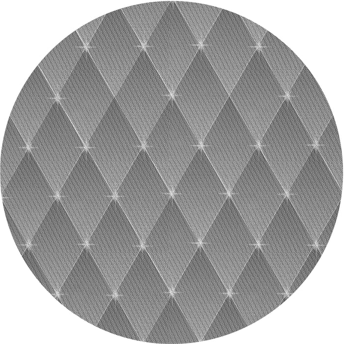 Square Patterned Smokey Gray Rug, pat450gry