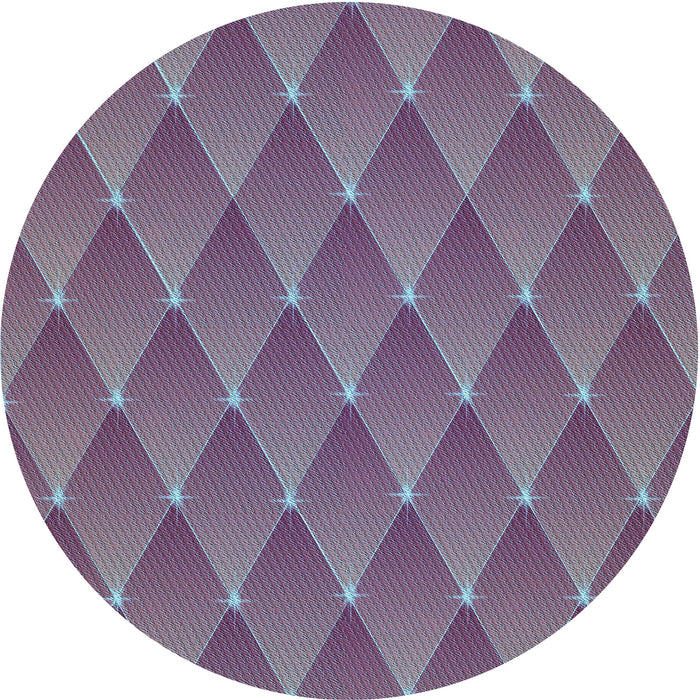 Square Patterned Lavender Purple Rug, pat450lblu