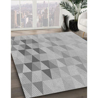 Patterned Silver Gray Rug, pat451gry