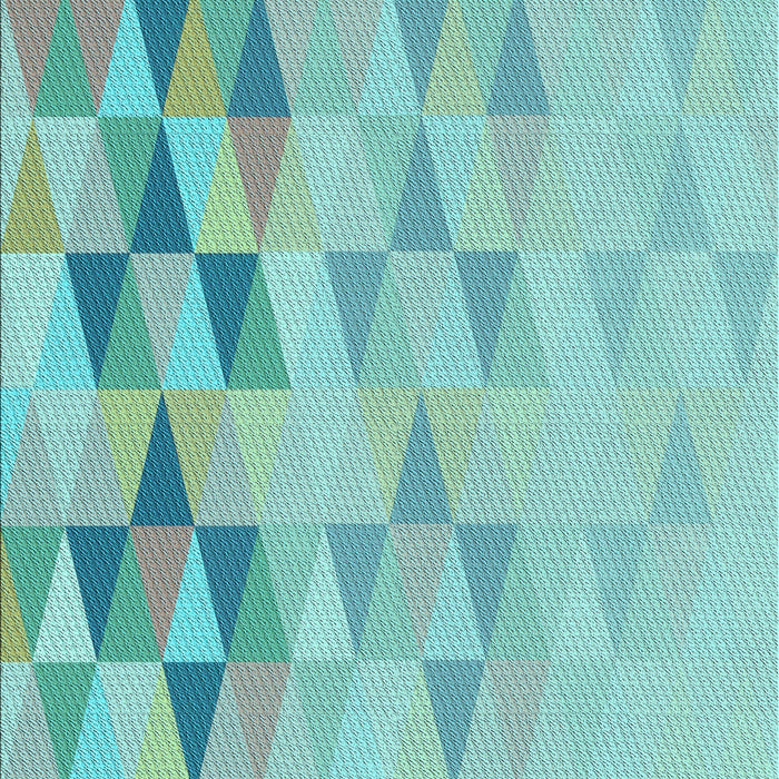 Patterned Seafoam Green Rug, pat451lblu