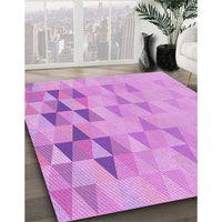 Patterned Violet Purple Rug, pat451pur