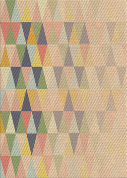 Patterned Brown Gold Novelty Rug, pat451