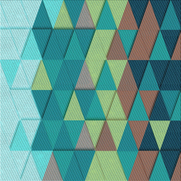 Round Patterned Turquoise Green Rug, pat452lblu