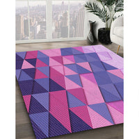 Patterned Dark Orchid Purple Rug, pat452pur