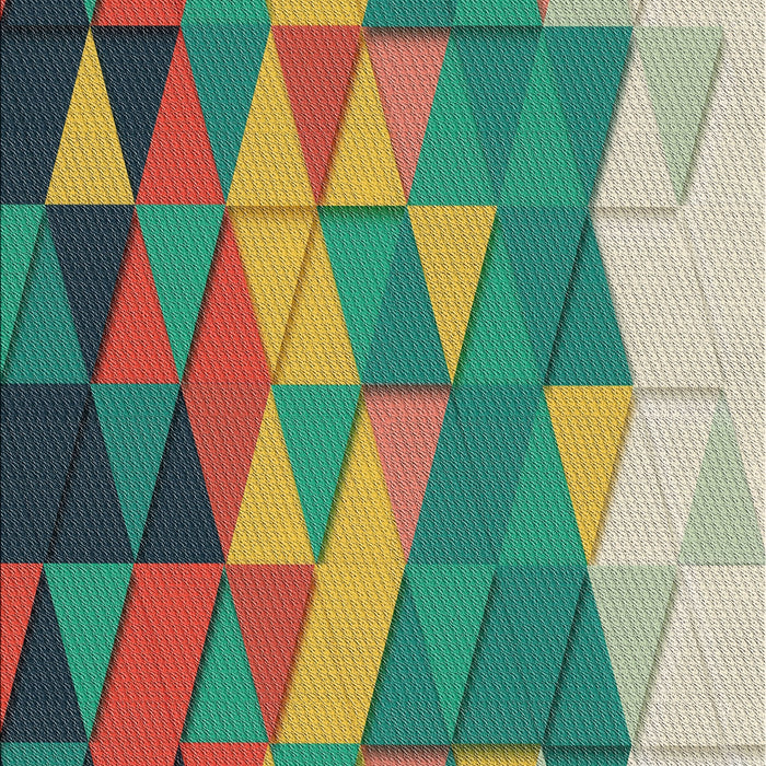 Patterned Green Novelty Rug, pat452