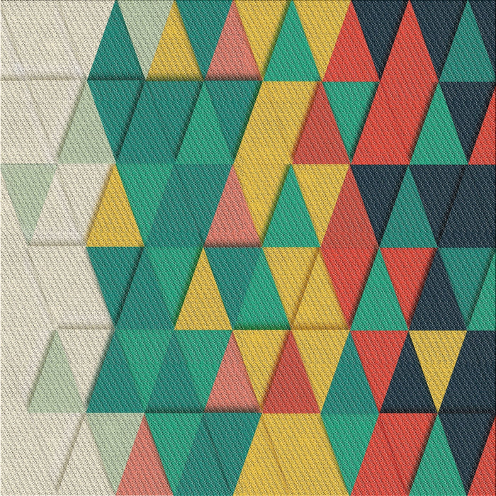 Square Patterned Green Novelty Rug, pat452