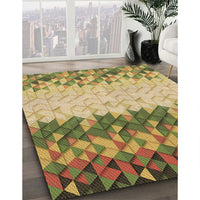 Patterned Oak Brown Rug, pat453brn
