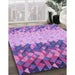 Machine Washable Transitional Dark Orchid Purple Rug in a Family Room, wshpat453pur