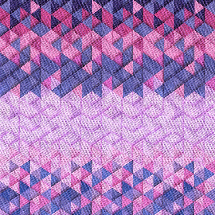 Round Patterned Dark Orchid Purple Rug, pat453pur