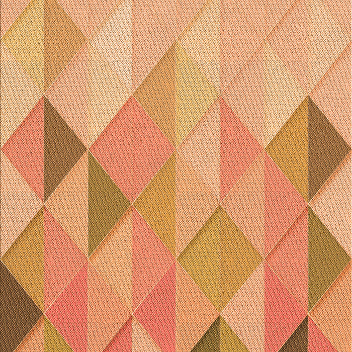 Patterned Yellow Orange Rug, pat454org