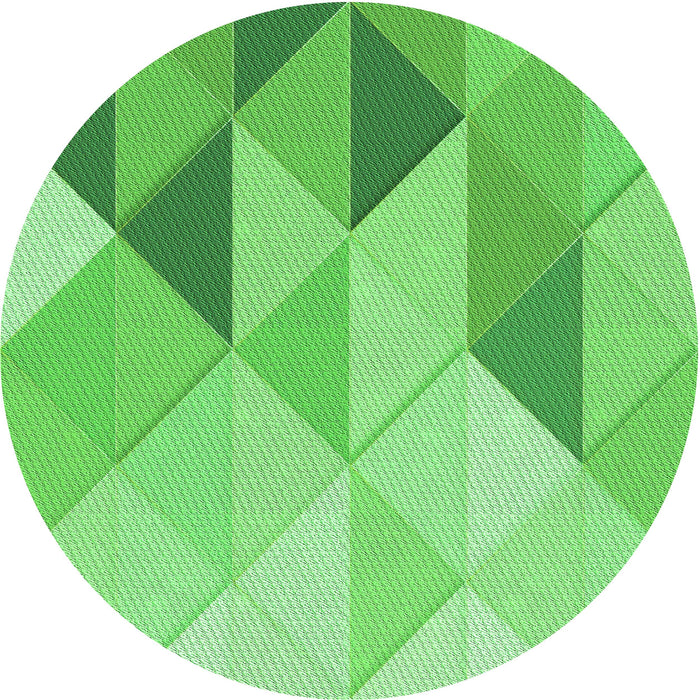 Square Machine Washable Transitional Emerald Green Rug in a Living Room, wshpat455grn