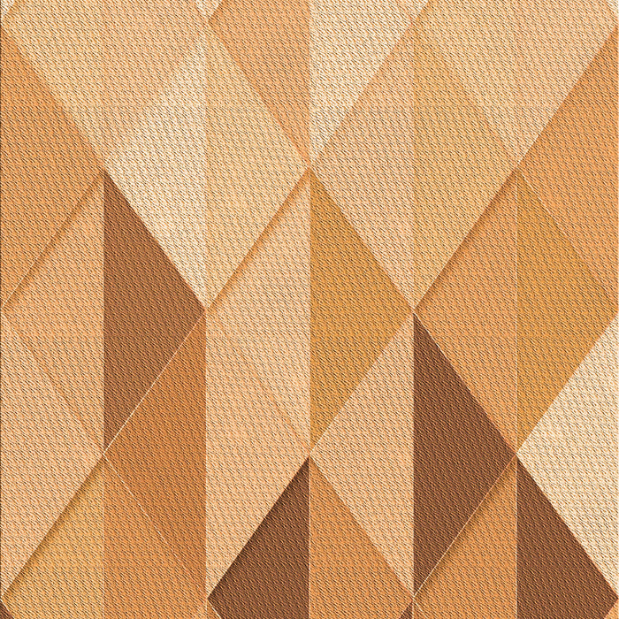 Patterned Yellow Orange Rug, pat455org