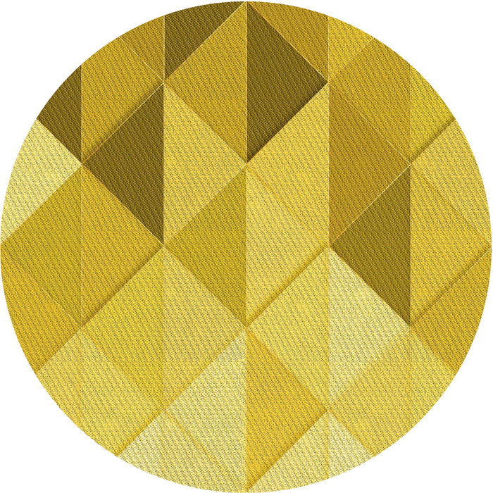 Square Patterned Caramel Brown Rug, pat455yw