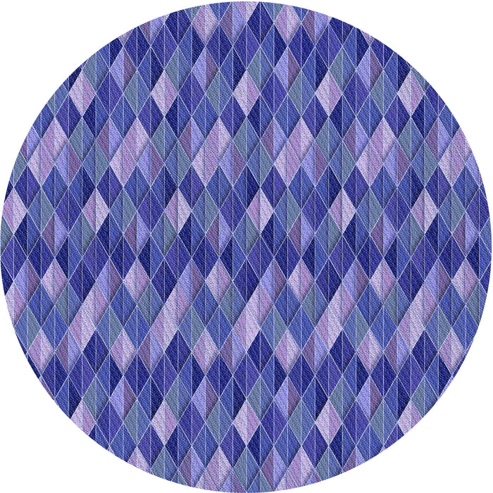 Square Patterned Purple Rug, pat456blu