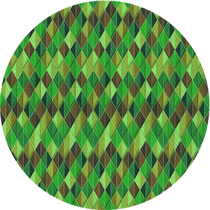 Square Machine Washable Transitional Seaweed Green Rug in a Living Room, wshpat456grn