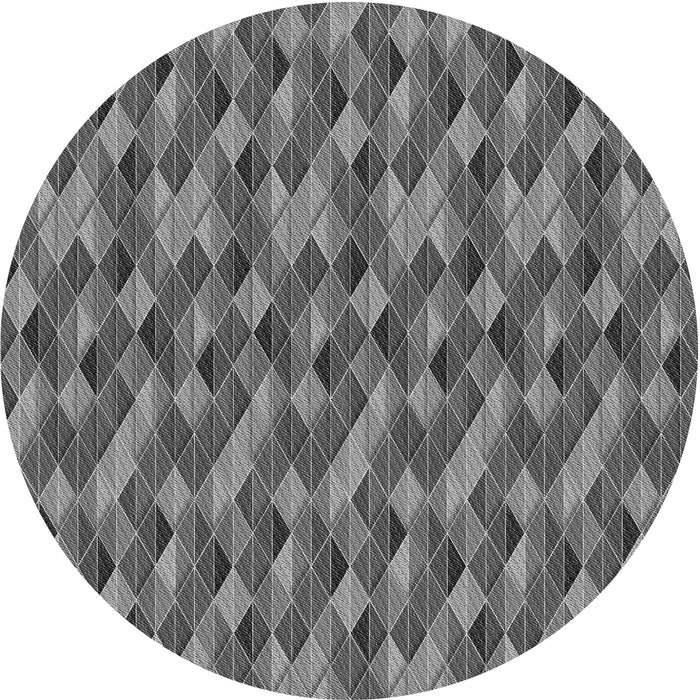Square Patterned Gray Rug, pat456gry
