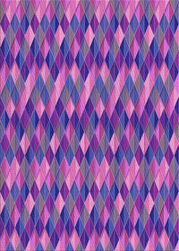 Machine Washable Transitional Lilac Purple Rug, wshpat456pur