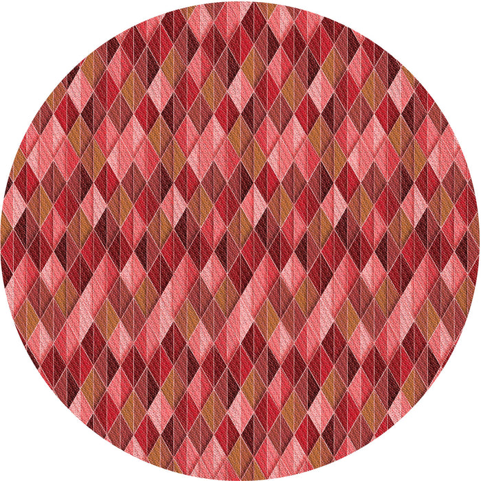 Square Machine Washable Transitional Red Rug in a Living Room, wshpat456rd