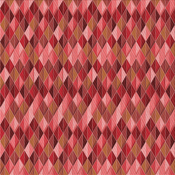 Round Patterned Red Rug, pat456rd